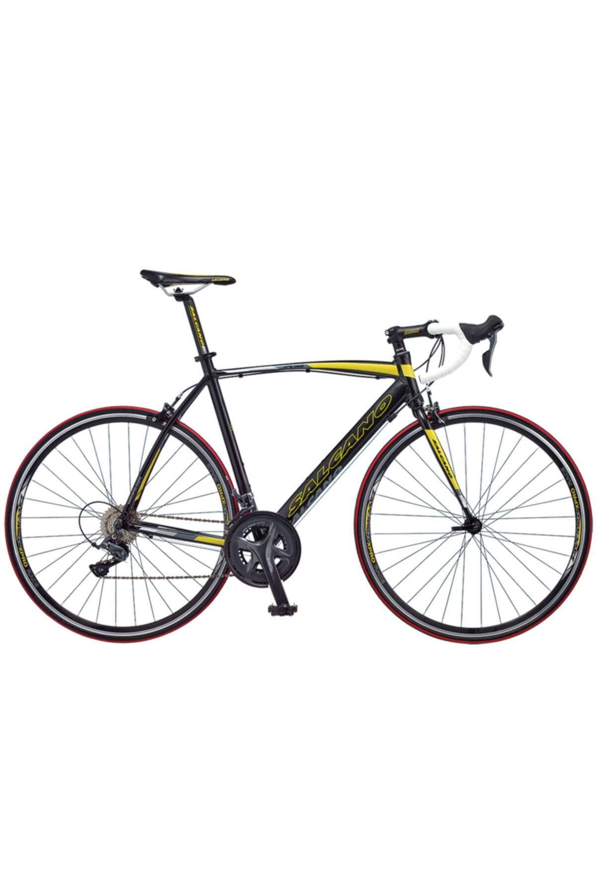 Salcano XRS 33 105 Shimano Yarış Bisikleti siyah sarı 51 kadro
