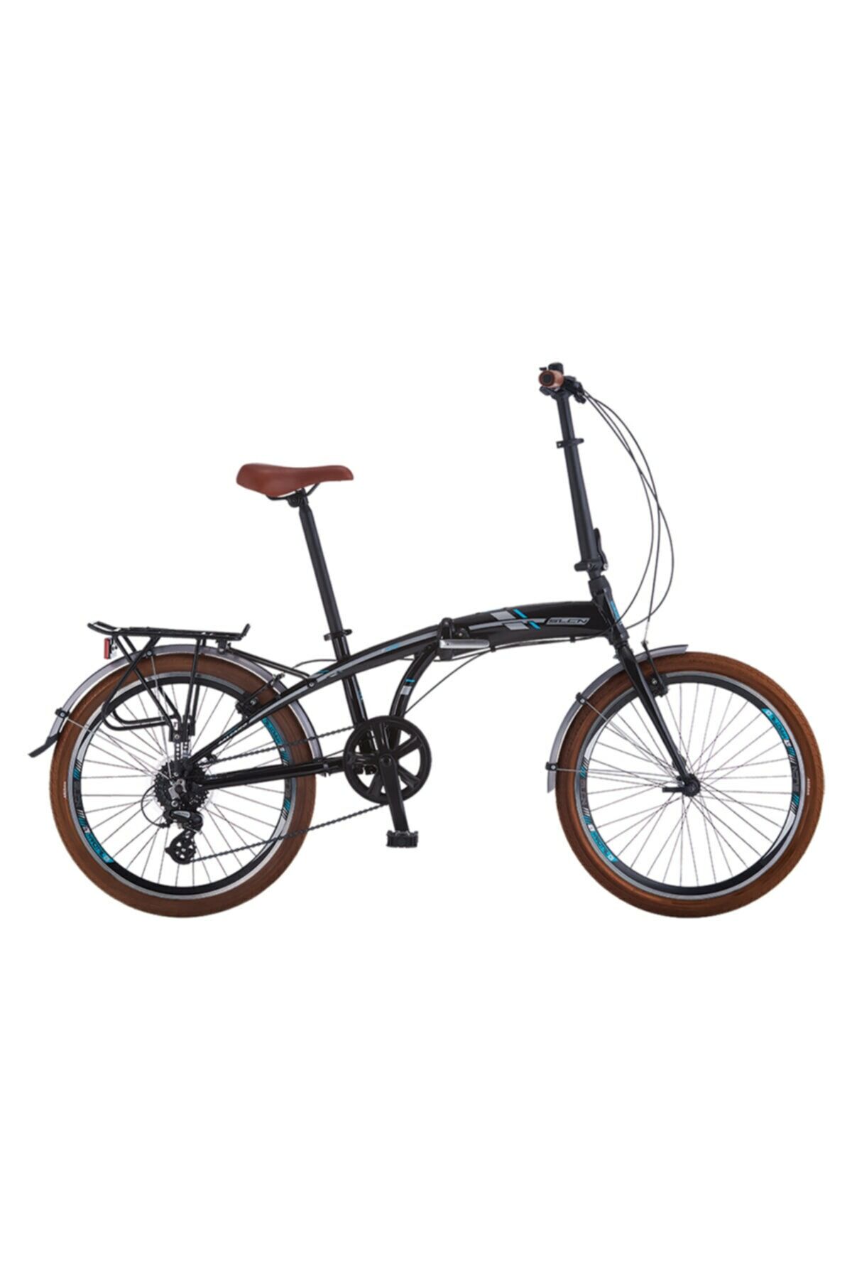 Salcano SLCN 400 V Shimano Altus Katlanır Bisiklet Siyah Turkuaz