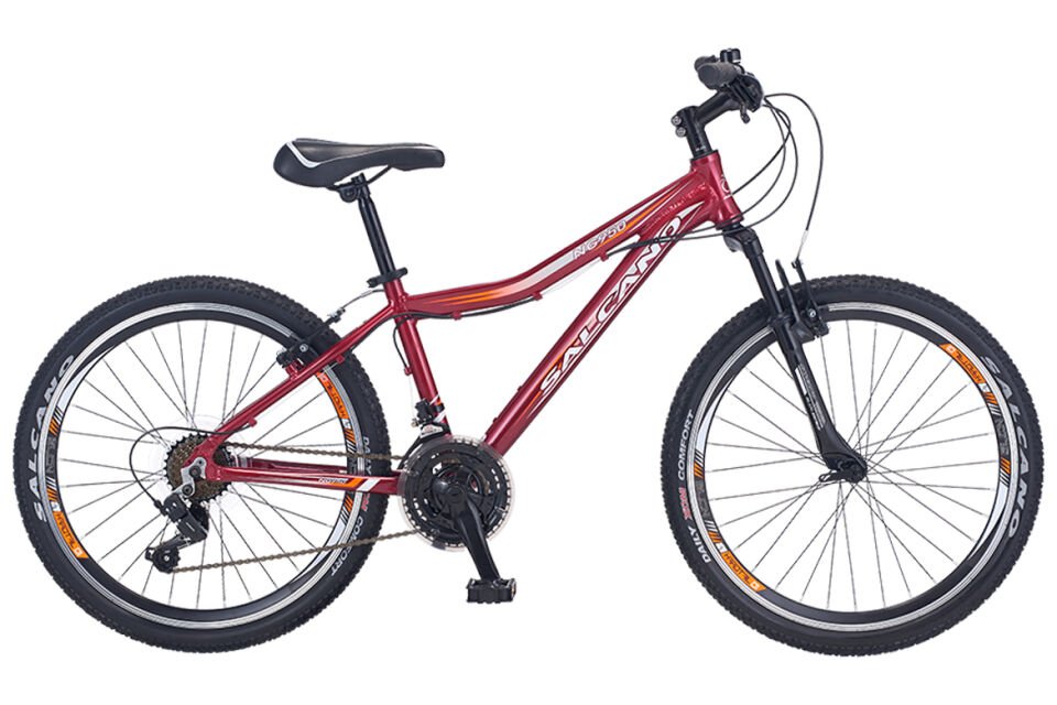 Salcano NG 950 26 jant V fren 15'' Dağ bisikleti 21 vites bordo turuncu