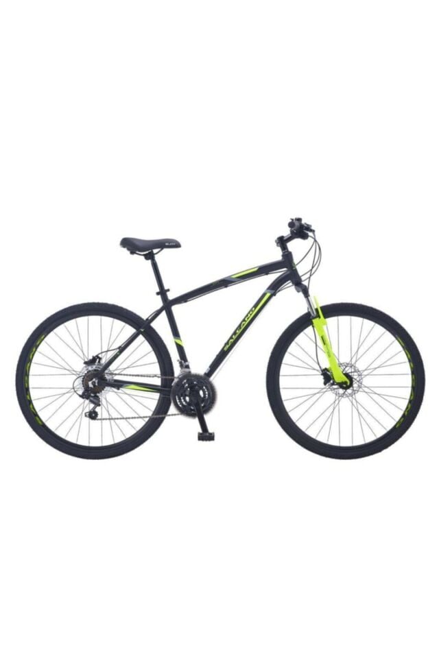 Salcano City Explorer VR 19'' gezi şehir bisikleti mat siyah sarı