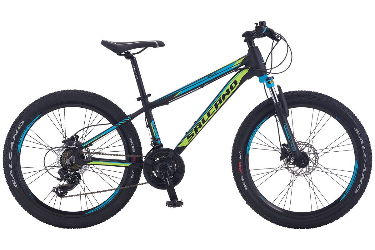 Salcano NG 650 27,5 HD Hidrolik Disk fren 21 Vites Full Shimano Dağ Bisikleti 46cm siyah yeşil