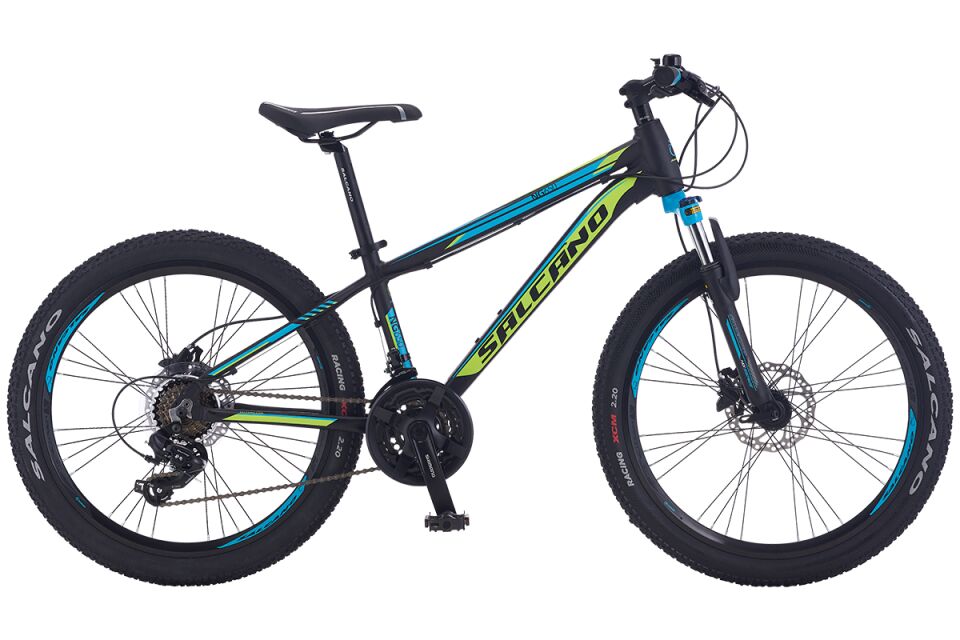 Salcano NG 650 27,5 HD Hidrolik Disk fren 21 Vites Full Shimano Dağ Bisikleti 46cm siyah yeşil