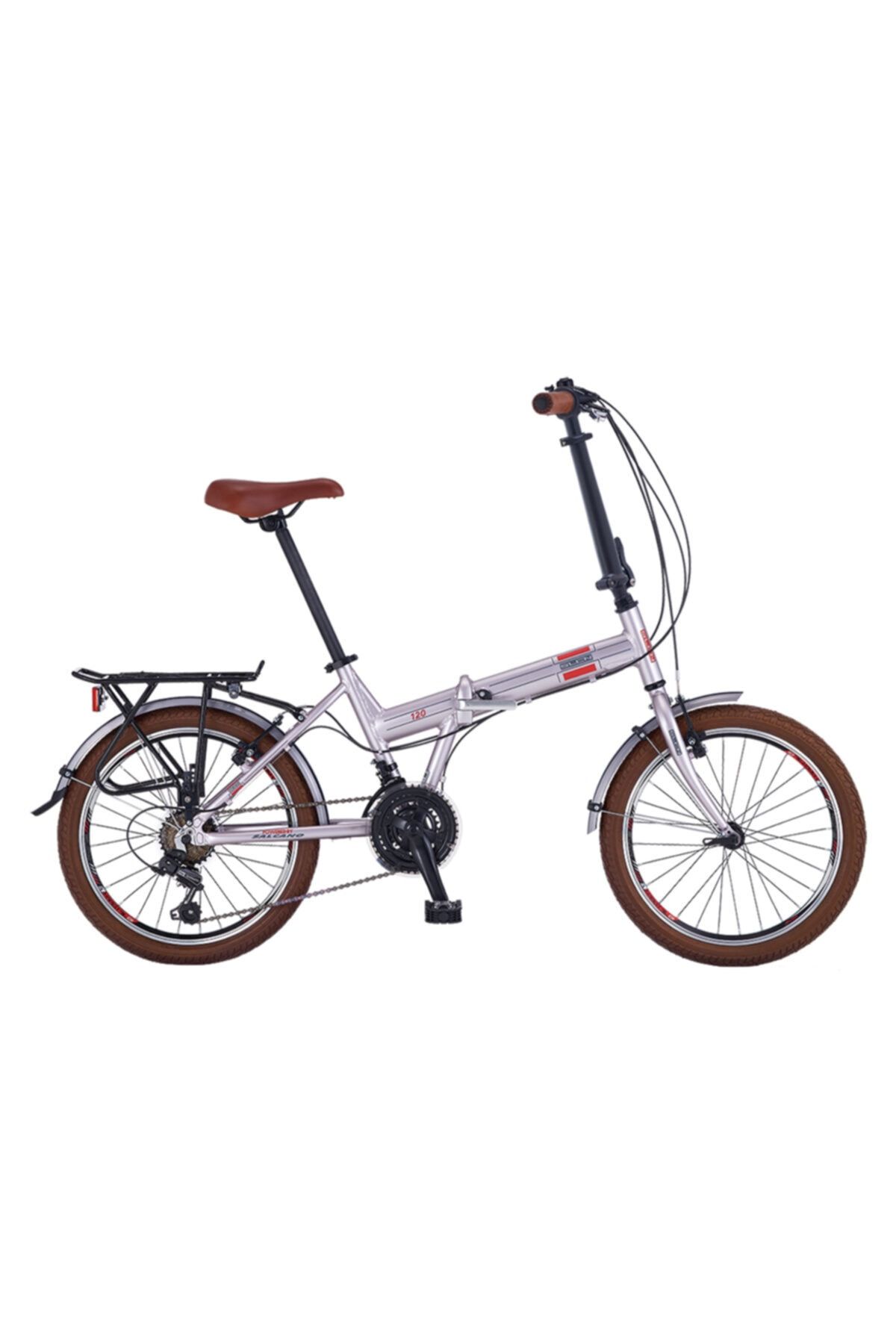 Salcano katlanır bisiklet slcn 120 21 vites gümüş gri