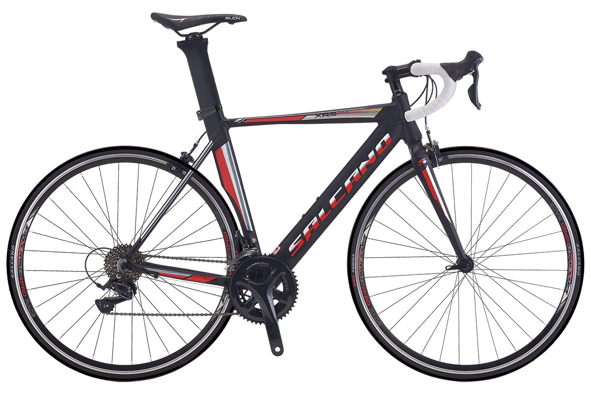 Salcano XRS044 Shimano Claris Yarış Bisikleti (54 Kadro 178/185 cm Boy) siyah kırmızı