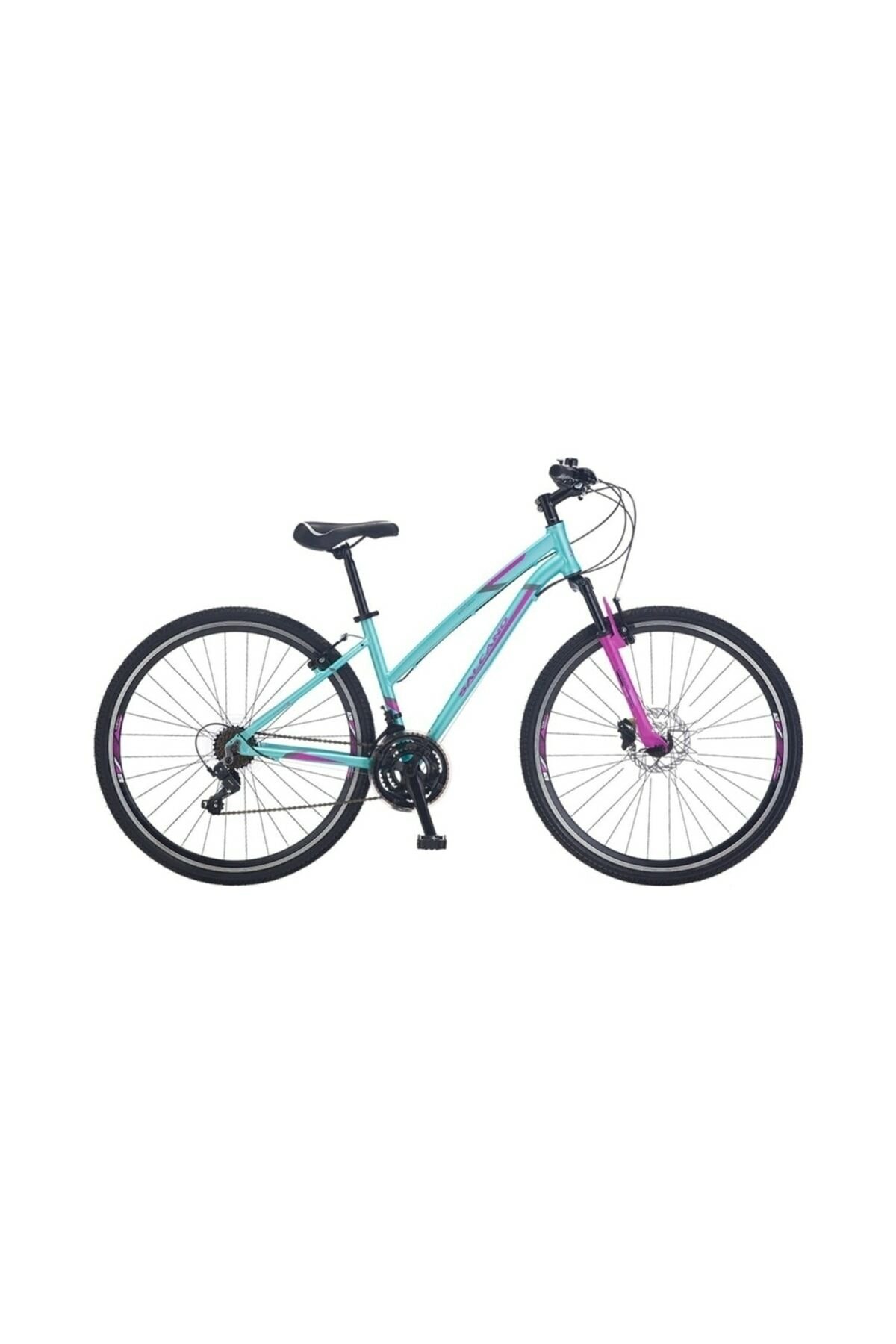 Salcano City Lily HD hidrolik disk fren 28 jant 21 vites Shimano Kadın Şehir Gezi bisikleti turkuaz