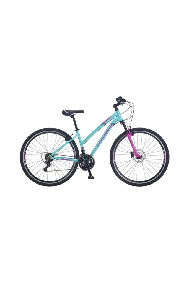 Salcano City Lily HD hidrolik disk fren 28 jant 21 vites Shimano Kadın Şehir Gezi bisikleti turkuaz