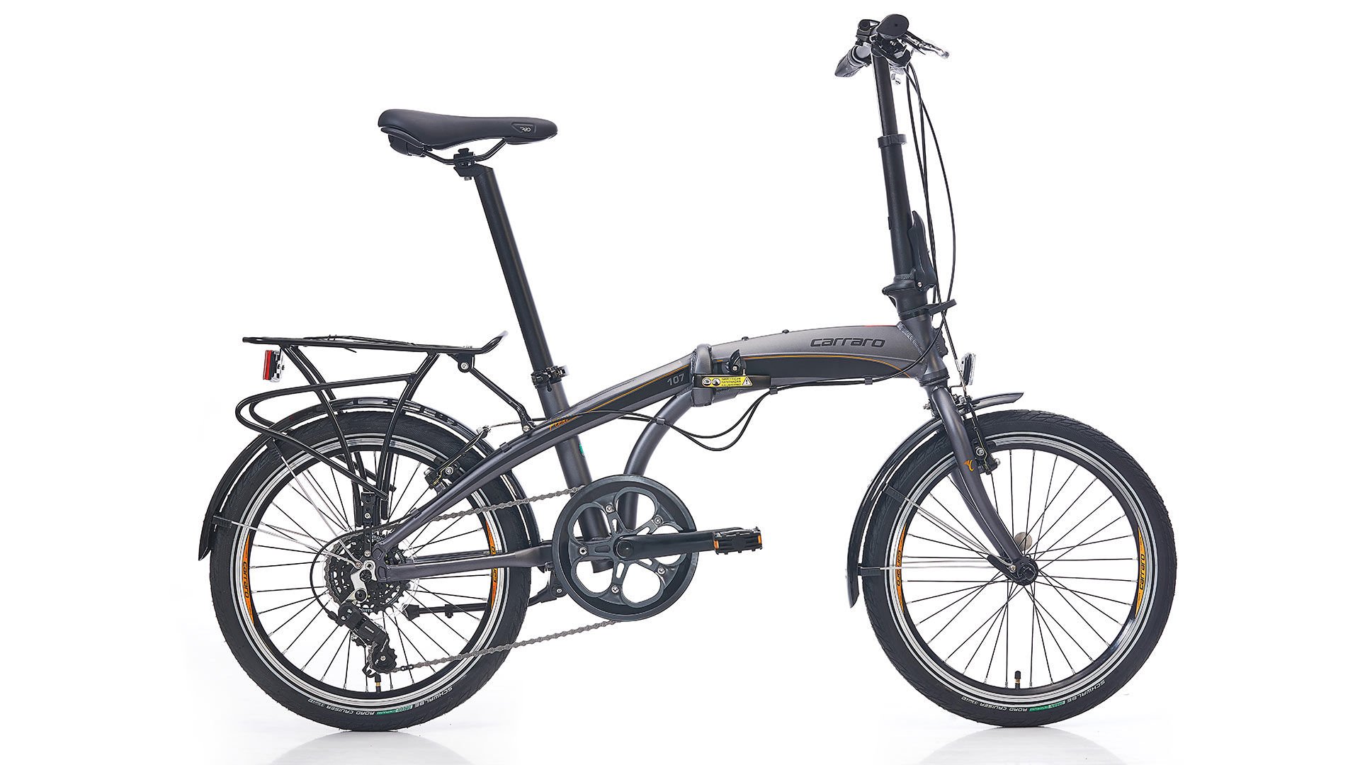 Carraro Flexi 107 20 Jant 7 Vites İtalyan Katlanır Bisiklet füme FÜME