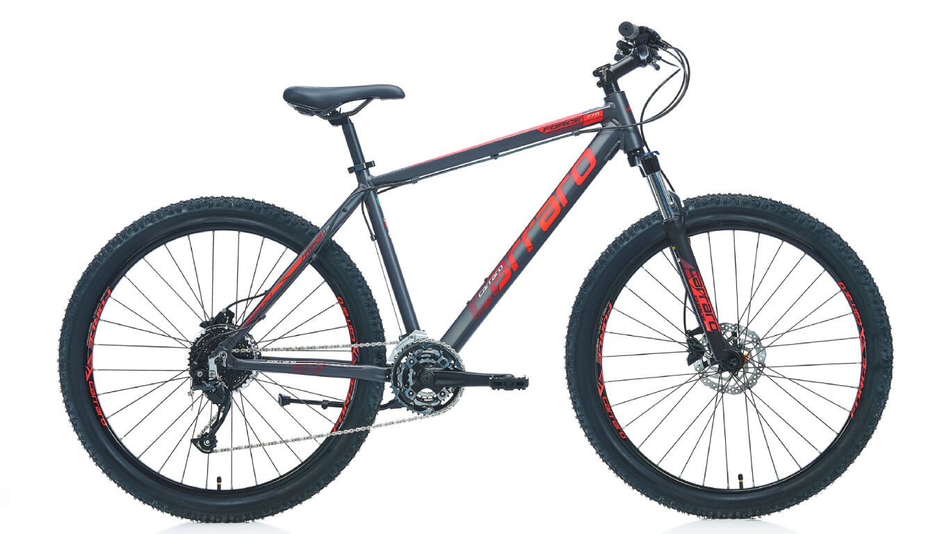 Carraro Force 750 Dağ Bisikleti  27,5 Jant Hidrolid disk fren Shimano Altus 24 Vites 48cm antrasit kırmızı