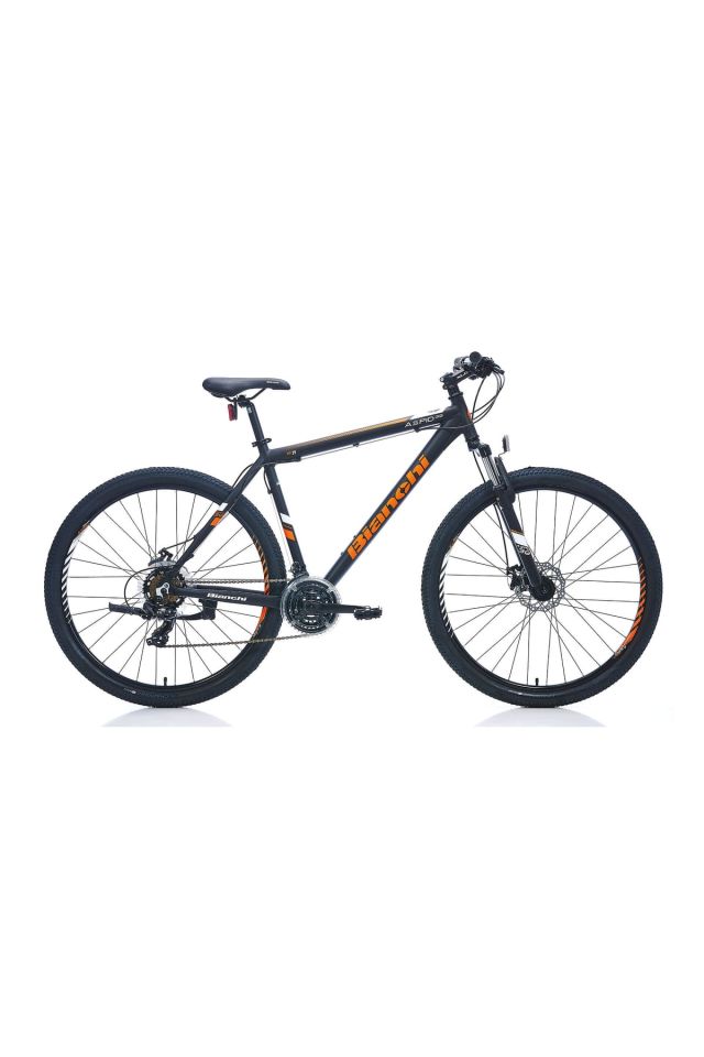 Bianchi Aspid 39 29 Jant -Disk Fren -Dağ Bisikleti -Shimano 21 Vites- 52 kadro -Siyah Turuncu