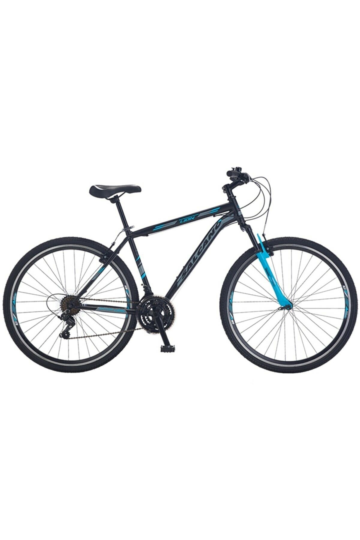 Salcano City Lion VR V fren 28 JANT 19'' Shimano 21 Vites , Şehir Gezi bisikleti siyah Turkuaz