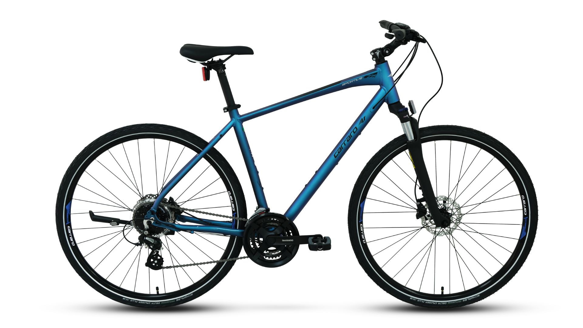 Carraro Sportive 225 HD Hidrolik disk Fren Shimano Altus 24 Vites Şehir Gezi Bisikleti Mavi 56 kadro