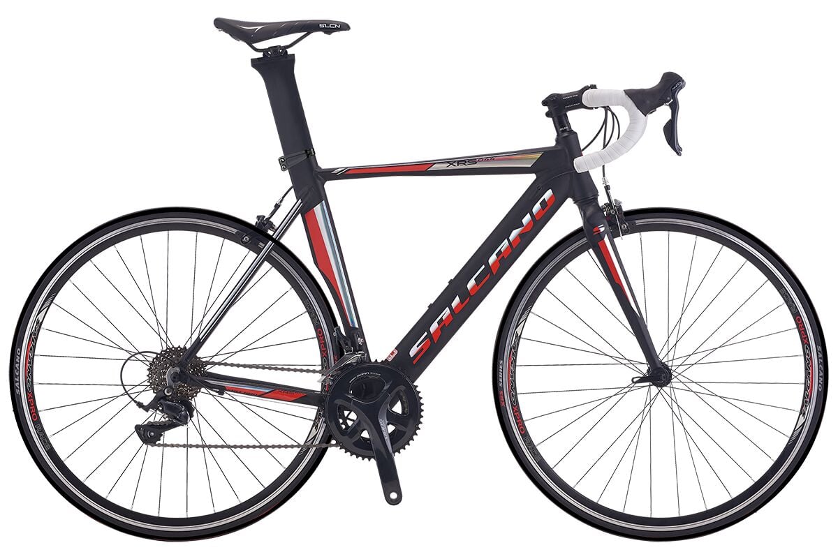 Salcano XRS044 Shimano Sora Yarış Bisikleti (51 Kadro) siyah kırmızı