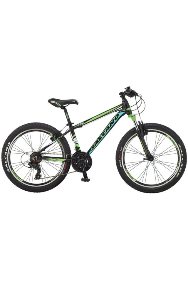 Salcano NG 650 26 V Full Shimano 21 Vites Dağ Bisikleti siyah yeşil turkuaz