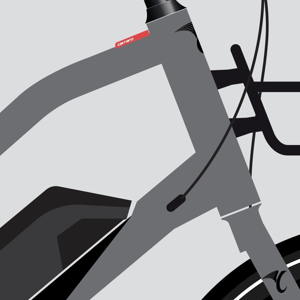 Carraro Duty Elektrikli Bisiklet Shimano Motor, antrasit