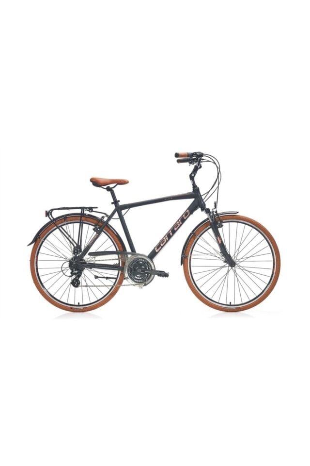 Carraro Elite 704 V Fren 21 Vites Full Shimano 28 Jant Şehir Bisikleti Açık Yeşil-Kahve 48 cm Kadro