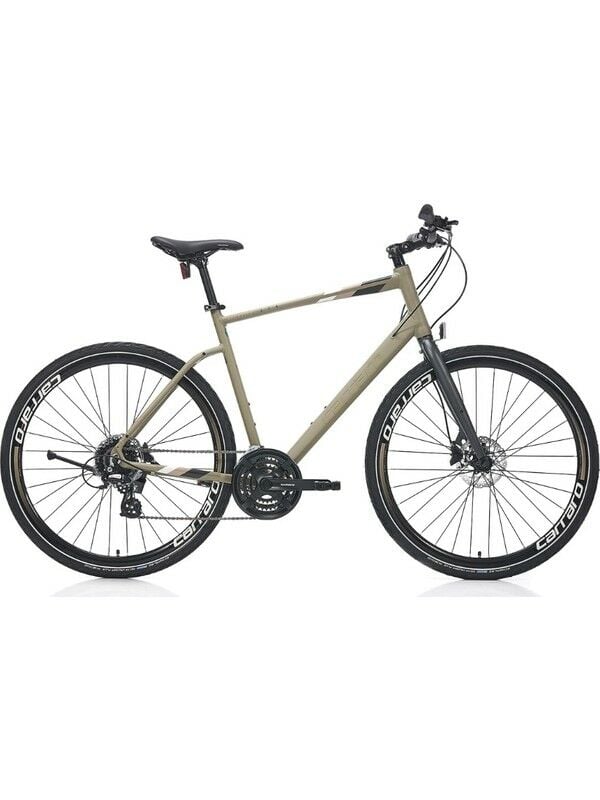 Carraro Sportive 324 28 Jant 24 Vites 44 cm Hidrolik Disk Fren Şehir Bisikleti-Mat Haki Yeşil