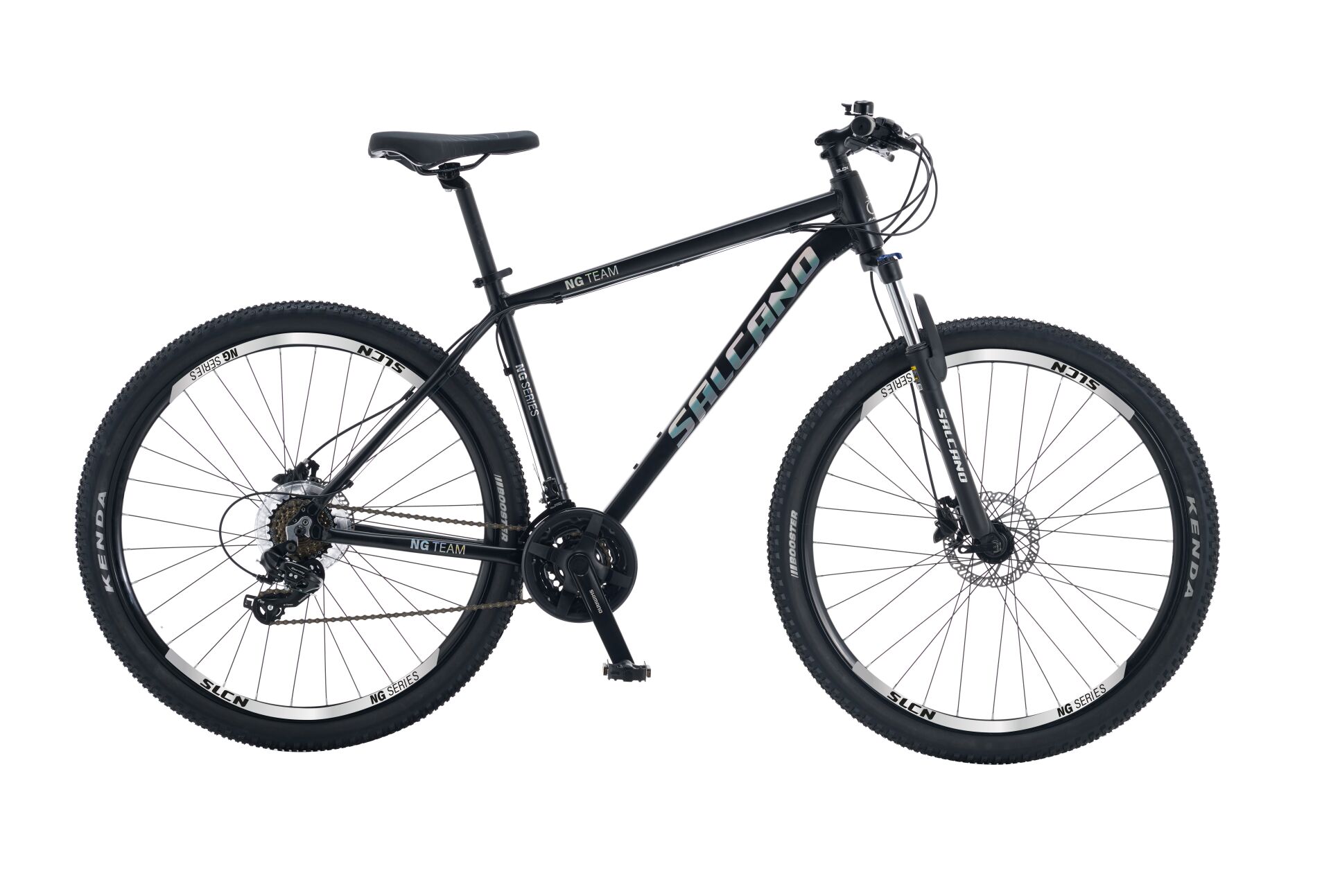 Salcano TEAM 200 29 Jant HD Hidrolik Disk Fren Full Shimano 21 Vites Dağ Bisikleti 19'' siyah gümüş