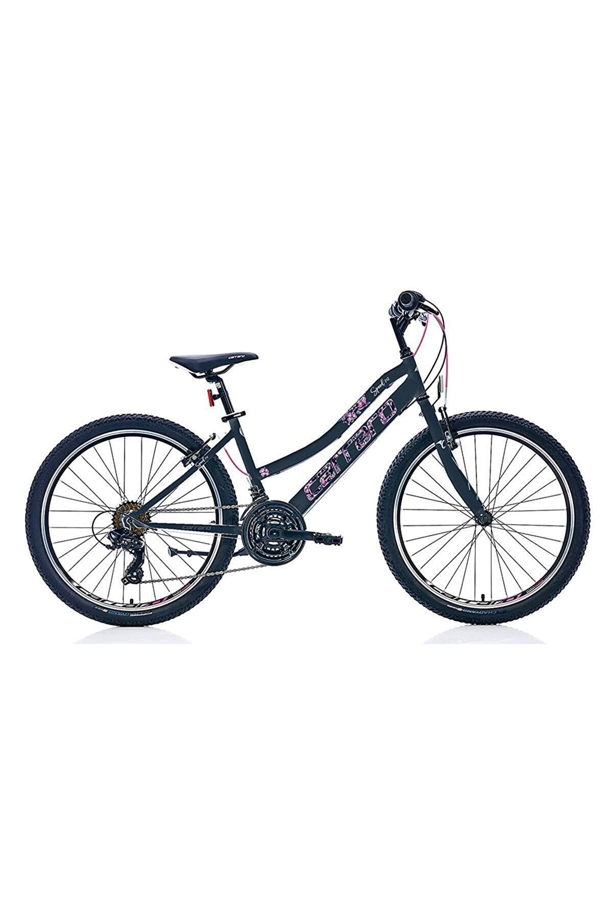 Carraro Speed 242 24 Jant Shimano 21 Vites Kız Bisikleti Yeni Aluminyum kadro SİYAH pembe