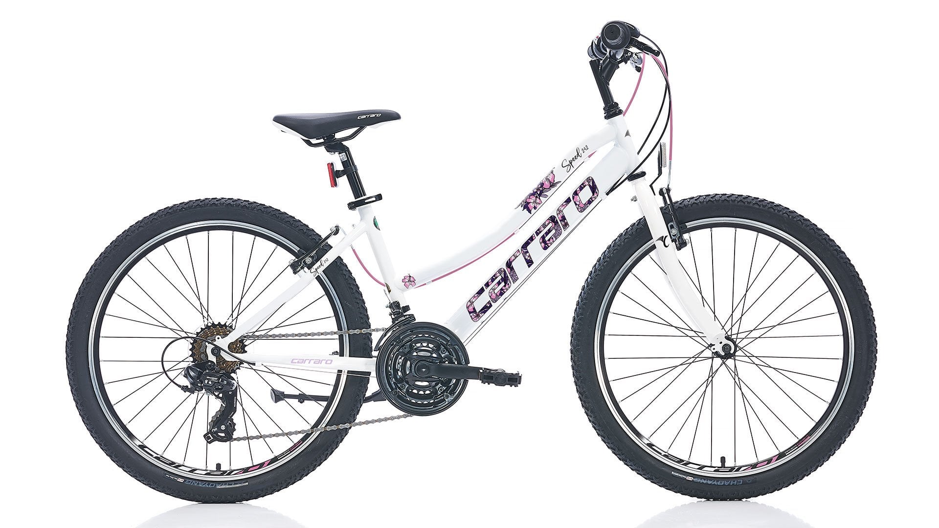 Carraro Speed 242 24 Jant Shimano 21 Vites Kız Bisikleti Yeni Aluminyum kadro beyaz mor