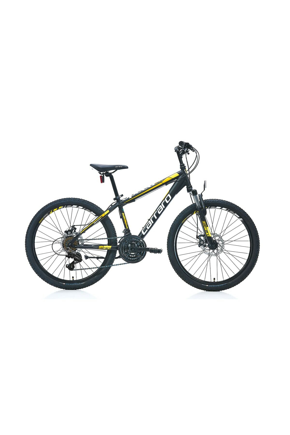 Carraro Speed 241 MD Disk Fren 21 Shimano  Vites Çocuk Bisikleti siyah sarı