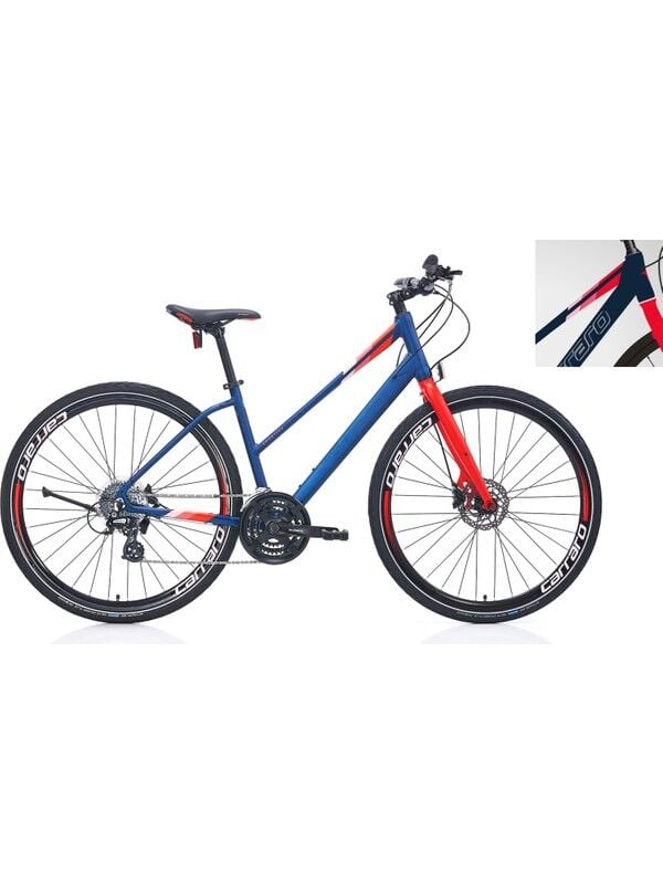 Carraro Sportive 325 28'' jant 24-Vites Hd Şehir Bisikleti Hidrolik Disk 40 Kadro Lacivert