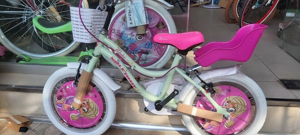 SALCANO Muki 16 jant Kız çocuk bisikleti arka çocuk koltuklu