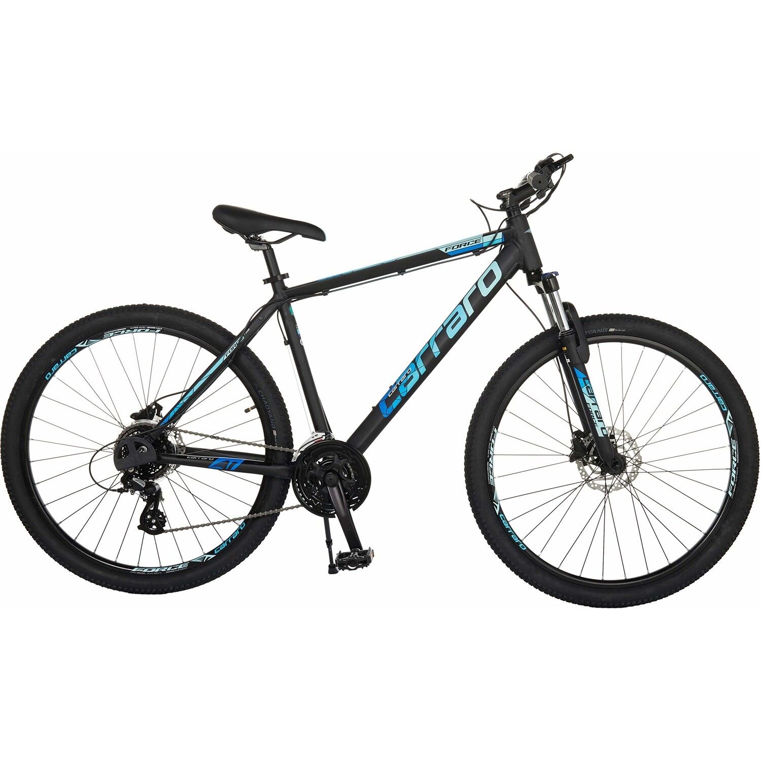Carraro Force 750 Dağ Bisikleti  27,5 Jant Hidrolid disk fren Shimano Altus 24 Vites 38cm siyah mavi