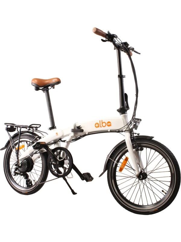 Alba Fold 2 36V 7.8AH 20 Jant Katlanır Elektrikli Bisiklet Beyaz NFC 2025 el gazlı