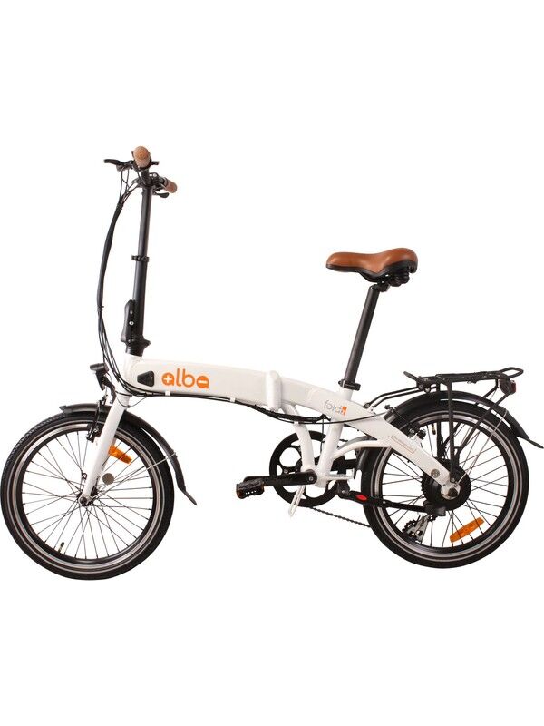 Alba Fold 2 36V 7.8AH 20 Jant Katlanır Elektrikli Bisiklet Beyaz NFC 2025 el gazlı