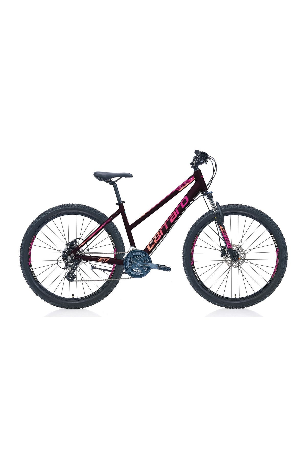 CARRARO FORCE 621 HD Hidrolik Disk Fren Siyah Mor Kadın bisikleti