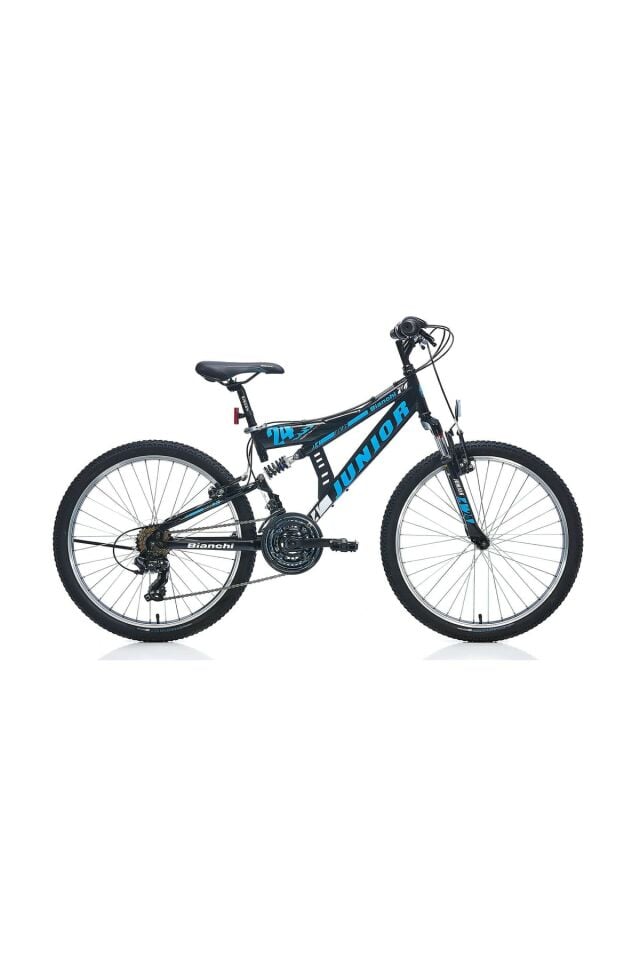 Bianchi  junior  24 Jant V Fren - Shimano 21 Vites Çift süspansiyon Dağ Bisikleti