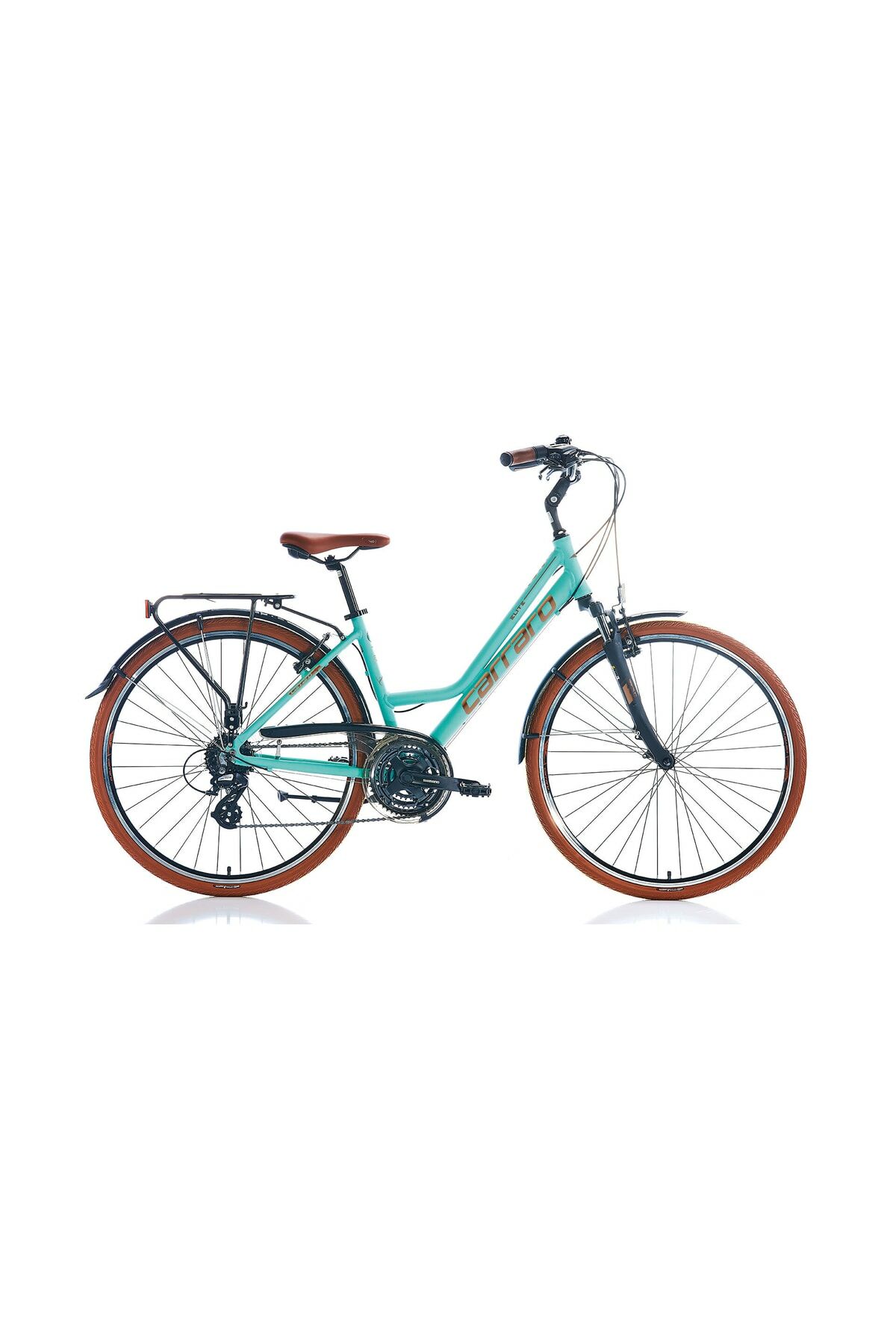 28'' CARRARO ELITE 705 Kadın Bisikleti 430H Full Shimano 21 Vites
