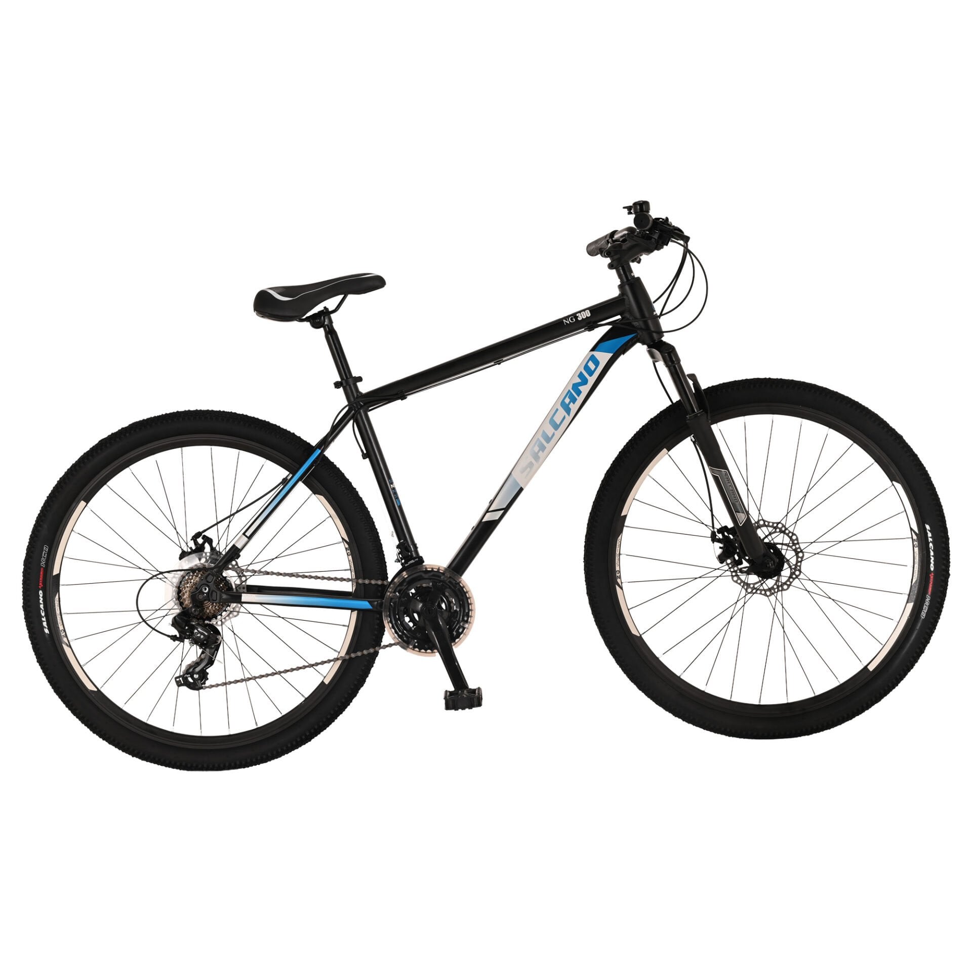 Salcano NG 300 27.5 Jant MD Mekanik Disk Fren Full Shimano 21 Vites Dağ Bisikleti 46 cm siyah mavi