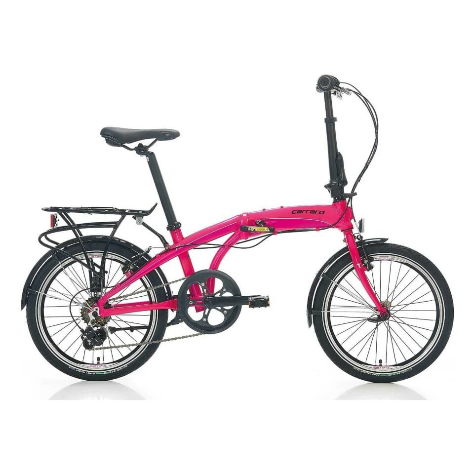 Carraro Flexi 106 Full Shimano Hafif Katlanır Bisiklet Fuşya