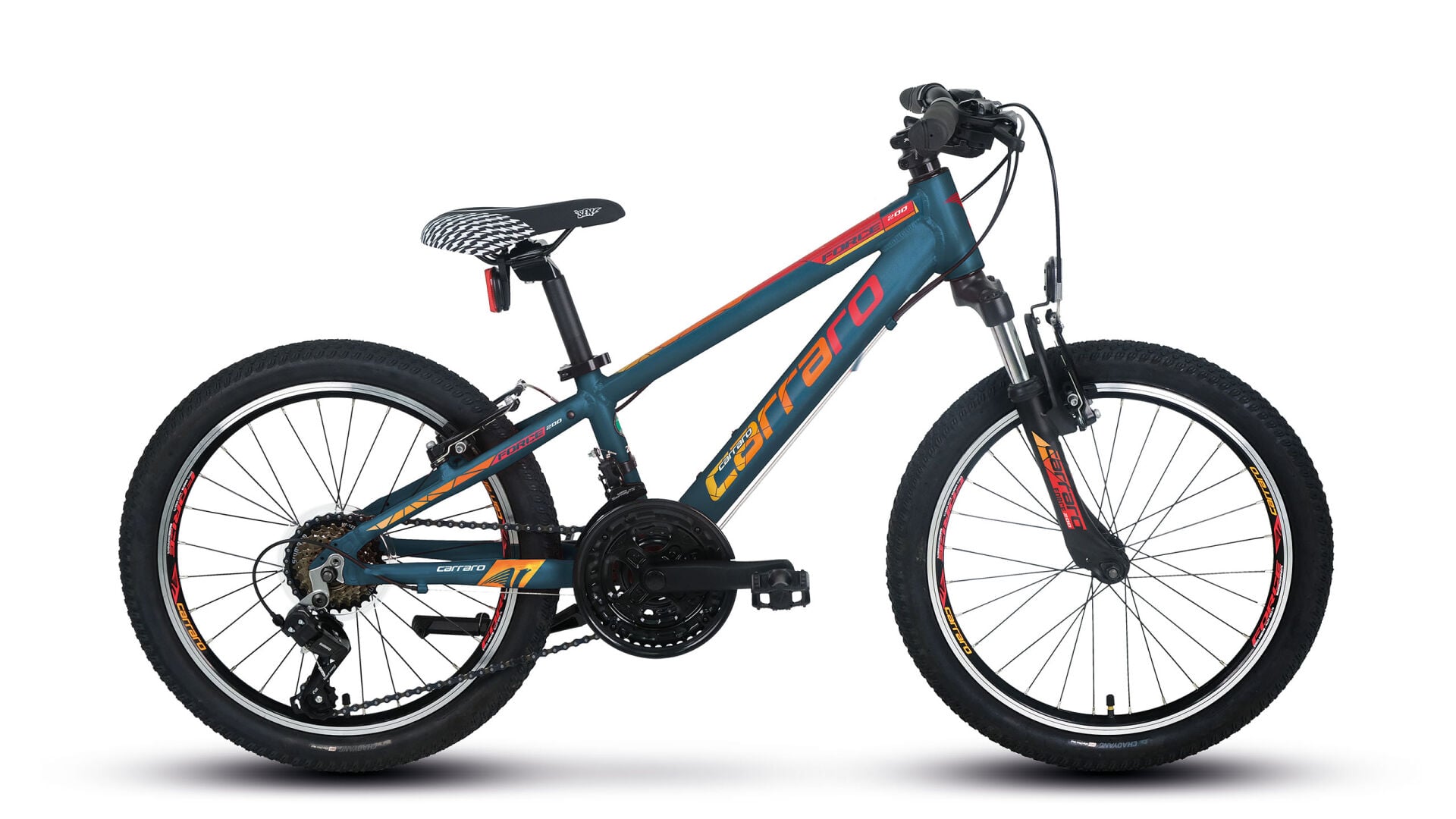 Carraro Force 200 20 Jant Full Shimano aluminyum Çocuk Dağ Bisikleti PETROL