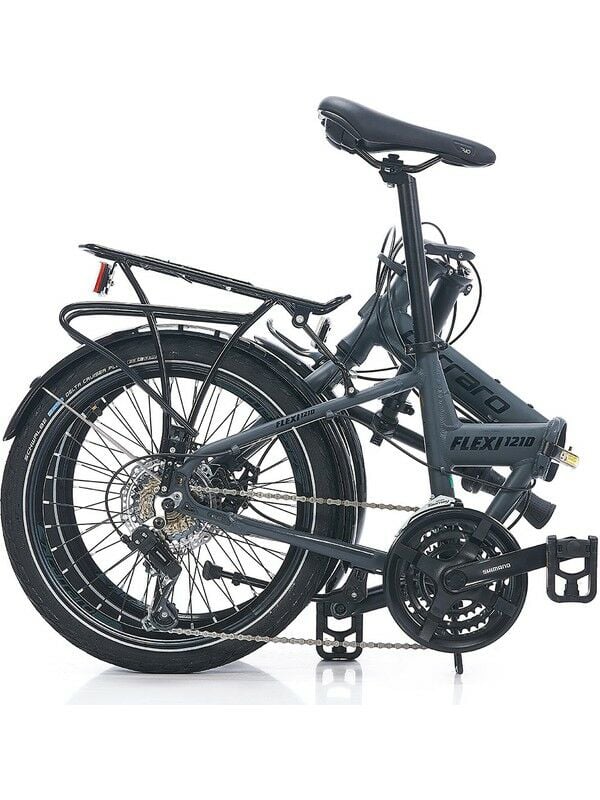 Carraro Flexı 121-D Shimano 21 Vites Dis Fren Katlanır Bisiklet - Mat Storm Gri