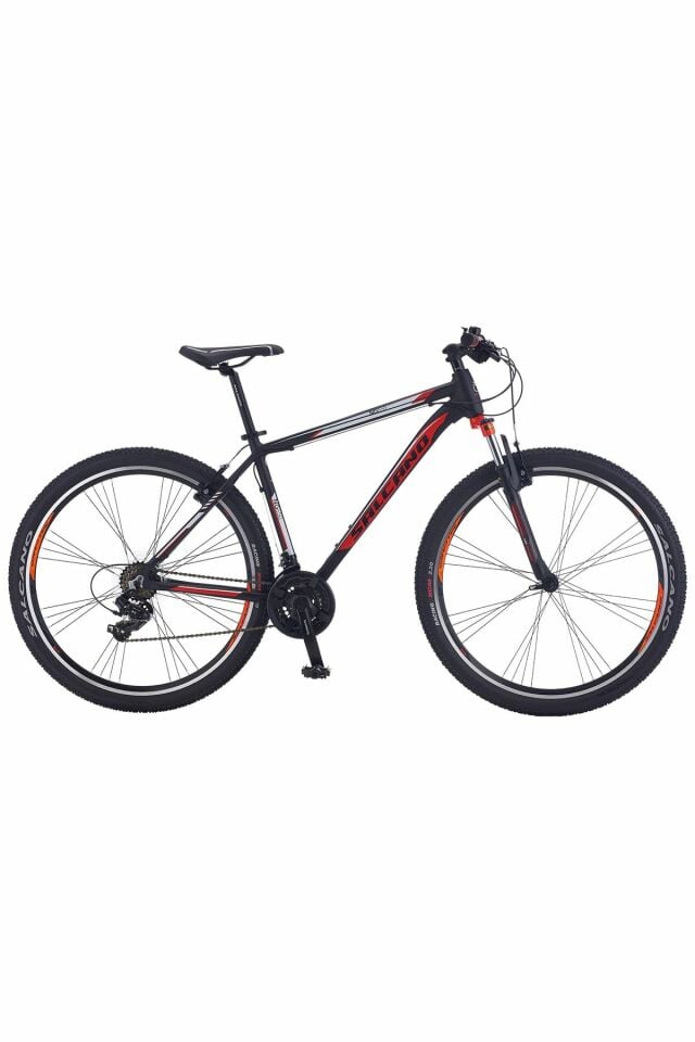 Salcano NG 650 29 Jant V Fren Full Shimano 21 Vites Dağ Bisikleti siyah kırmızı 19''