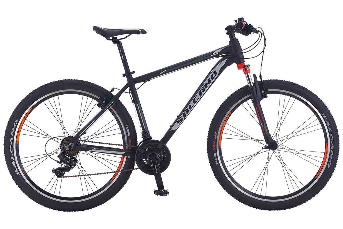 Salcano NG 650 29 Jant V Fren Full Shimano 21 Vites Dağ Bisikleti siyah gri 17''