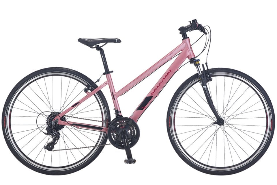 Salcano City life 21s Unisex V Fren Full Shimano 21 Vites Şehir ve Gezi Bisikleti Şeker Pembe