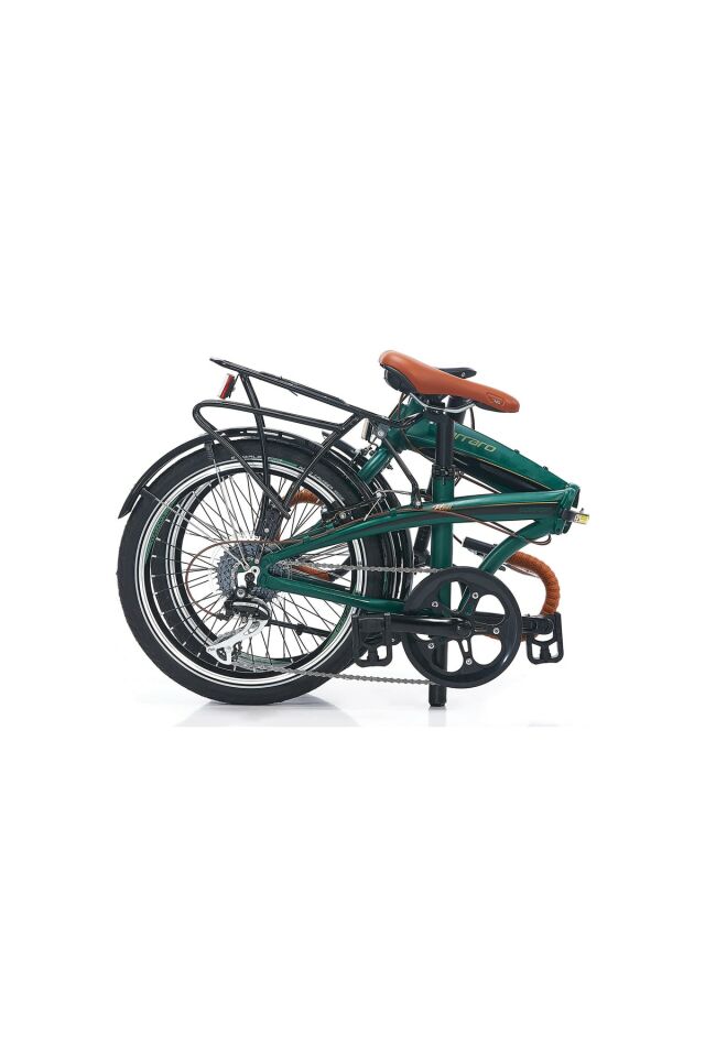 CARRARO FLEXİ COMFORT 8 VİTES FULL SHİMANO katlanabilir Bisiklet Yeşil