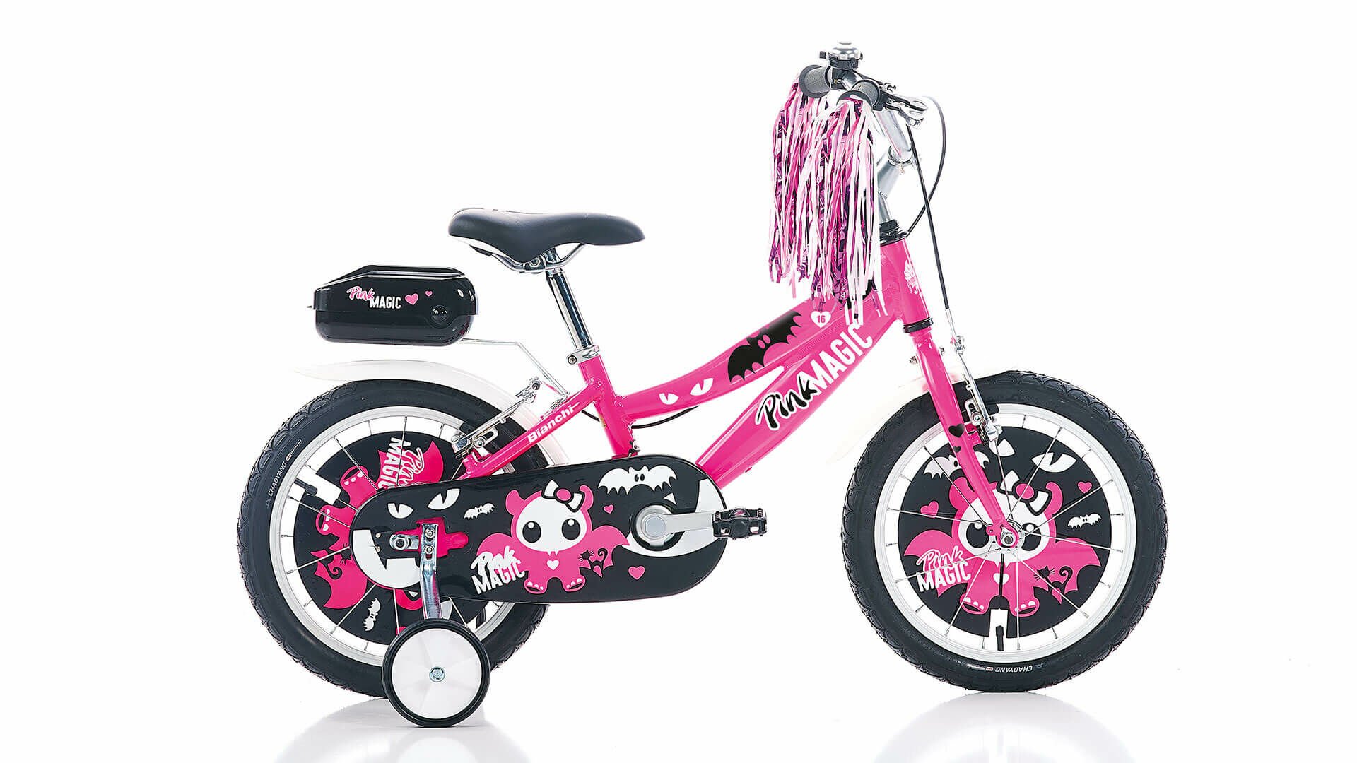 Bianchi Pink Magic 16 jant Hafif Aluminyum kadro kız bisikleti fuşya