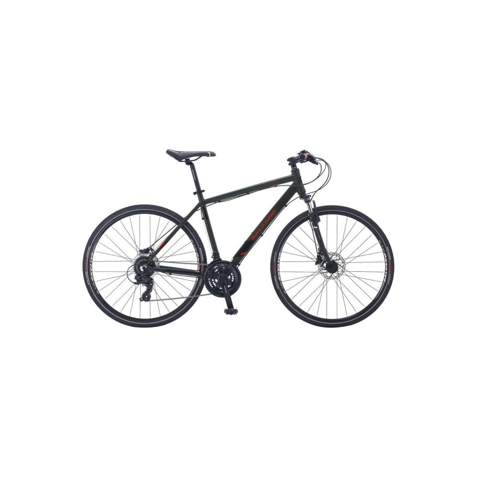 Salcano City life 21s HD Full shimano Hidrolik Disk fren Şehir ve Gezi Bisikleti Siyah-kırmızı 20''