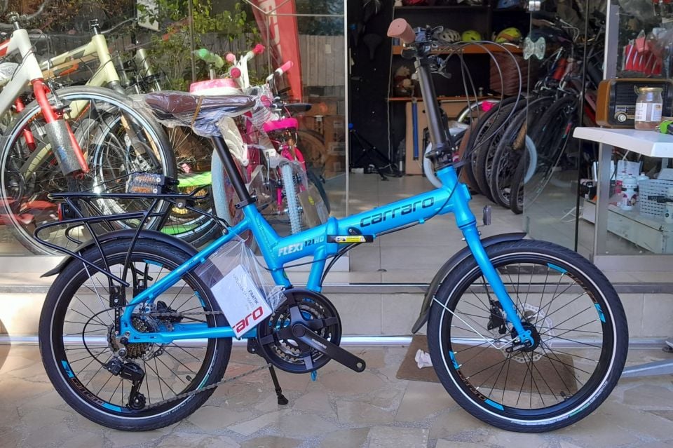 Carraro Flexi 121 Hd 21 Vites Hidrolik Disk Fren Full Shimano Katlanır Bisiklet Petrol Mavi