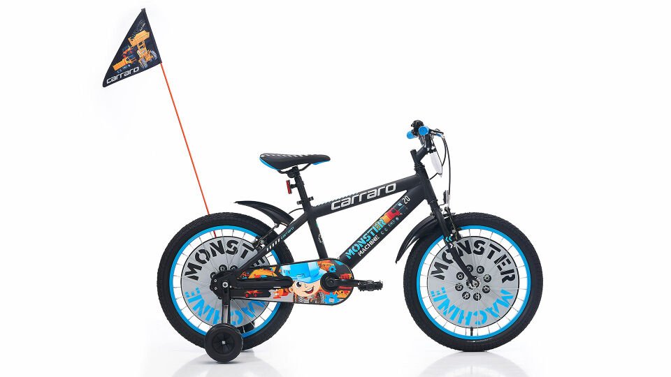 Carraro Monster 16 Jant Hafif Aluminyum Çocuk Bisikleti siyah
