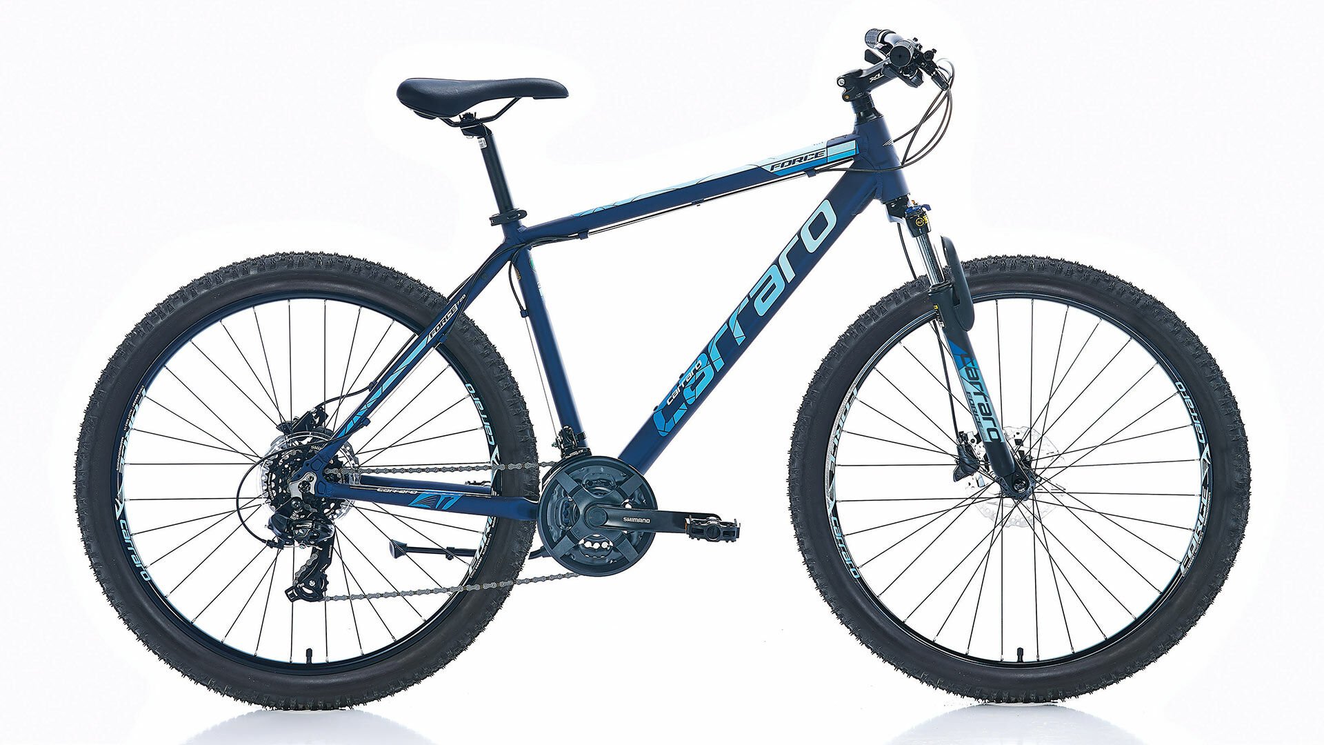 Carraro Force 720 27.5 Jant Full Shimano Hidrolik disk Dağ Bisikleti 48 Kadro koyu mavi