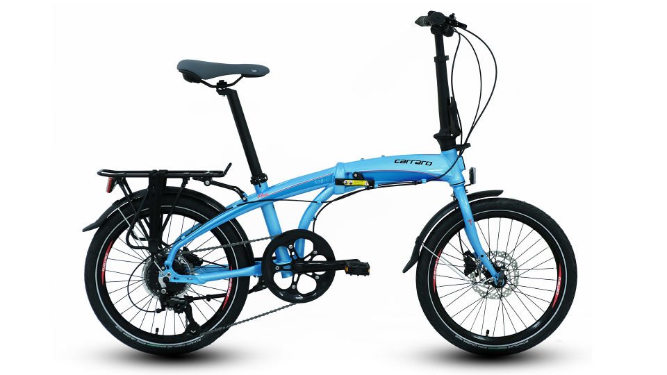 Carraro Flexı 108 8 Vites Full Shimano Hidrolik disk fren  Katlanır Bisiklet - koyu gri bukelamun