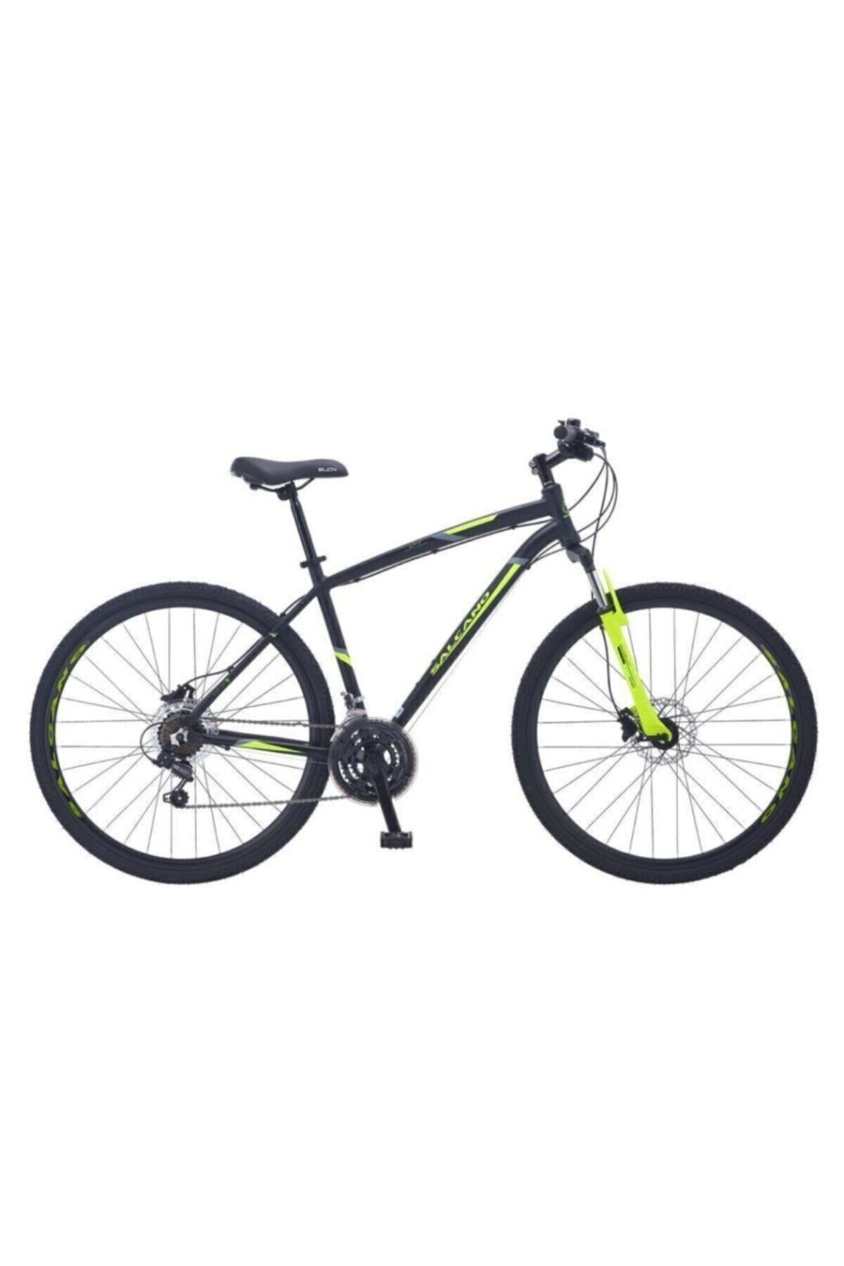 Salcano City Explorer HD 21 Vites Hidrolik Disk fren 19'' gezi şehir bisikleti SİYAH SARI