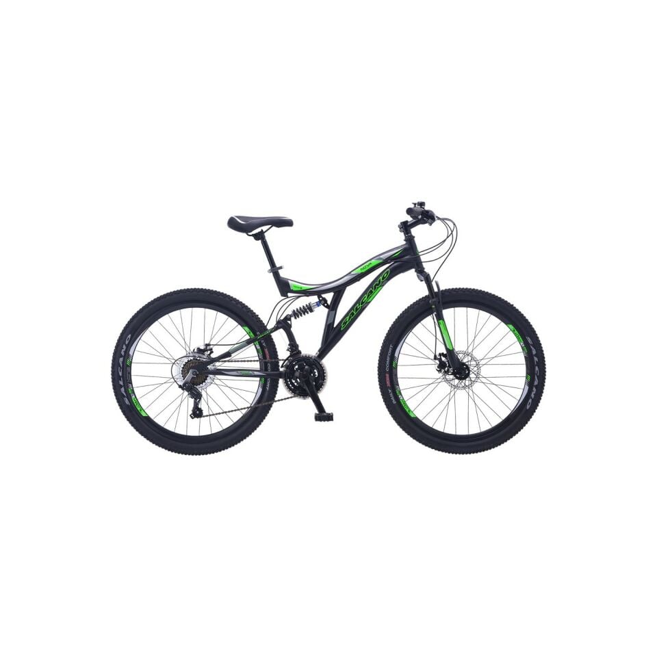 Salcano Nova 26 MD DİSK FREN Shimano 21 vites Dağ bisikleti Siyah yeşil