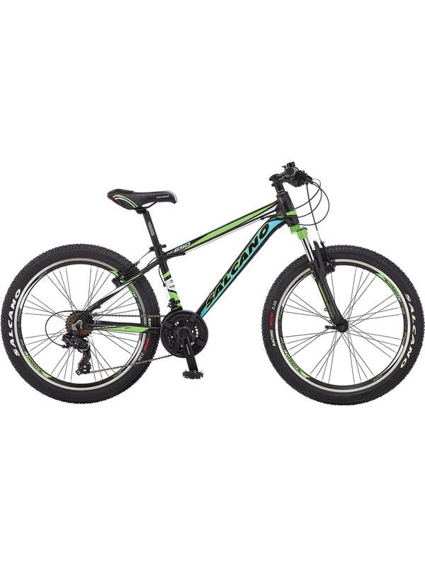 Salcano Ng 650 27,5 Jant V fren Full Shimano Dağ Bisikleti Siyah yeşil turkuaz 20 kadro