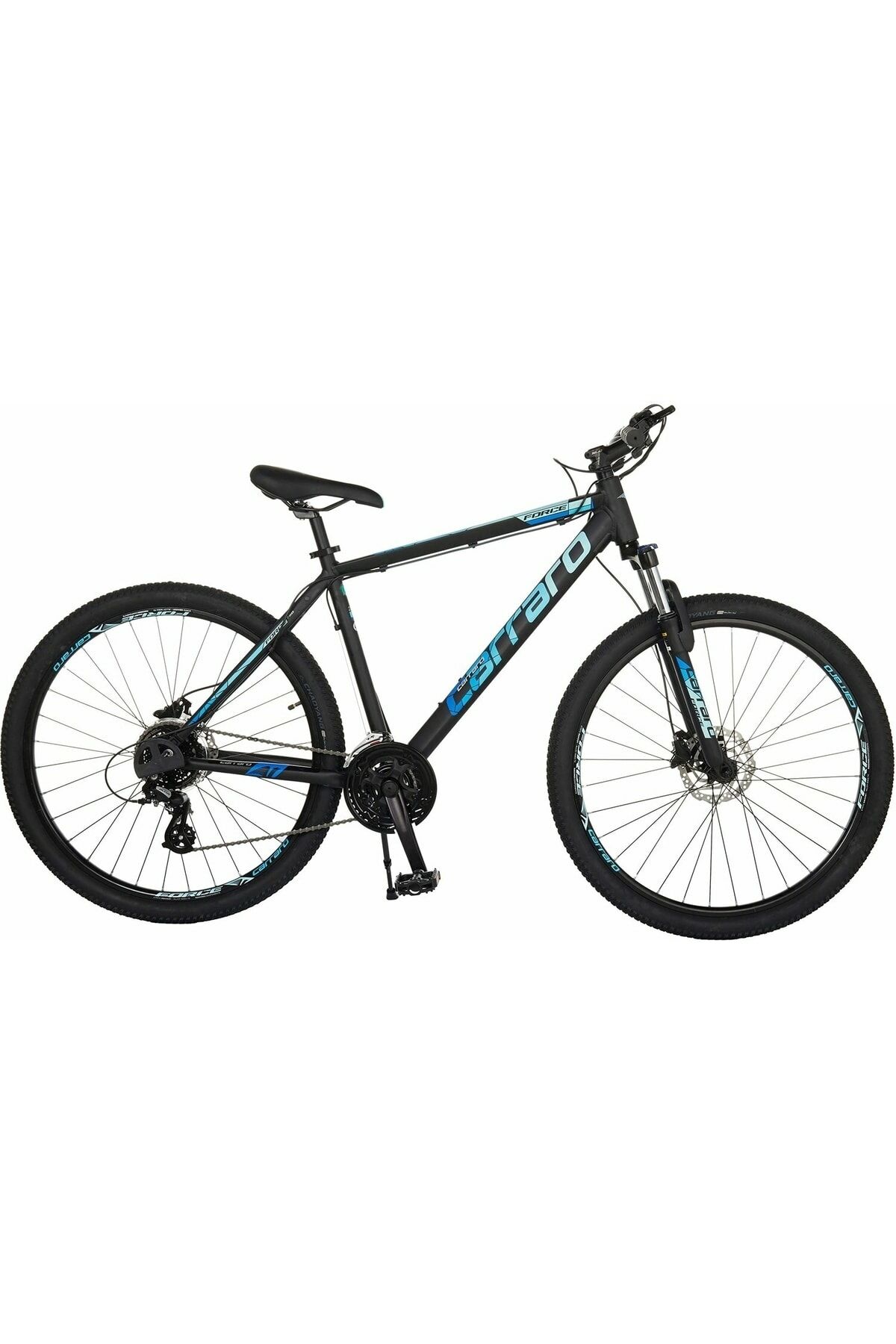 Carraro Force 750 27,5 Jant Hidrolid disk fren Shimano Altus 24 Vites Dağ Bisikleti siyah mavi 48cm